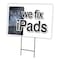 Signmission We Fix Ipads Yard Sign & Stake outdoor plastic coroplast window, C-2436 We Fix Ipads C-2436 We Fix Ipads - alternate 1